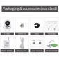 CÁMARA IP 360º WI-FI CLOUD CAMERA 3D NAVIGATION POTITIONING CAMERA | EC80-V13 OEM 10152