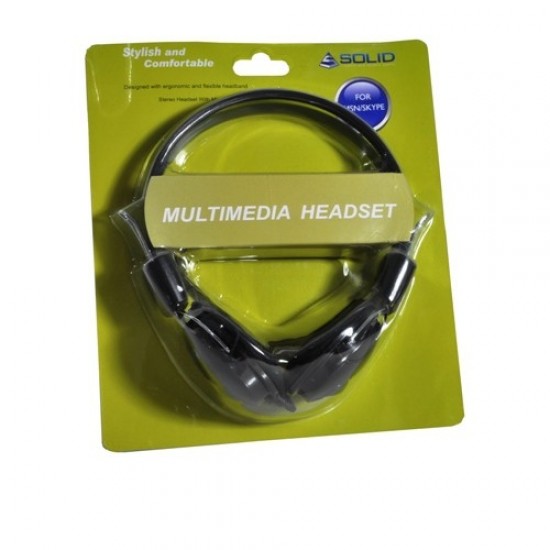 AURICULARES ESTÉREO CON MICRÓFONO SOLID OEM 11178