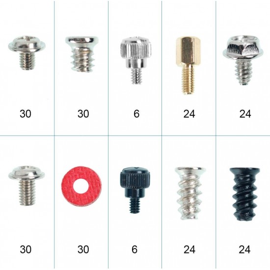 JUEGO DE 228 TORNILLOS PARA ORDENADORES DE SOBREMESA OEM 10346