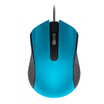 MOUSE OPTICO USB 1200DPI AZUL