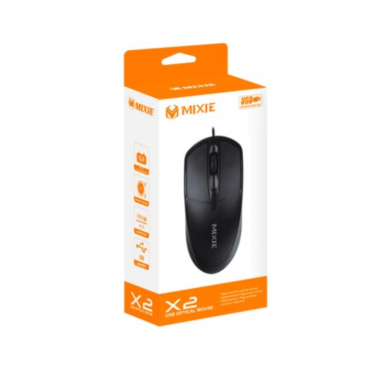 MOUSE OPTICO USB 3 BOTONES 1000DPI NEGRO OEM 11314
