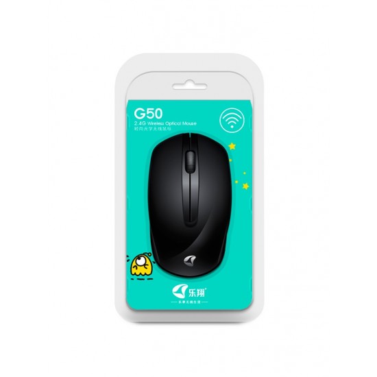 MOUSE WIRELESS 2.4GHZ 1200DPI ERGONÓMICO NEGRO OEM 11552