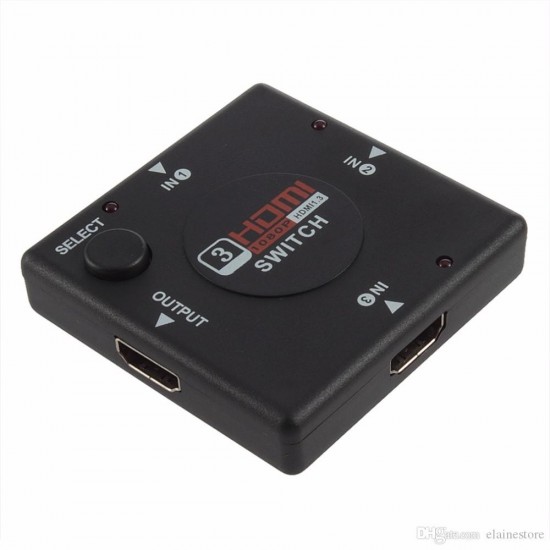 HDMI MINI SWITCH 3 EN 1 1080P CON SELECTOR OEM 06798