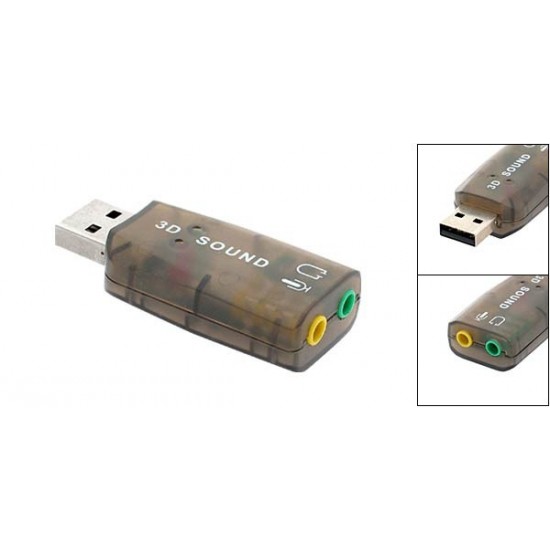 ADAPTADOR DE SONIDO SOLID HT-160USB EXTERNO USB OEM 10656