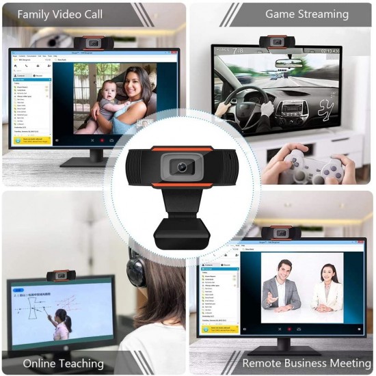 CÁMARA WEB HD 720 USB CON MICRÓFONO INCORPORADO OEM 10956