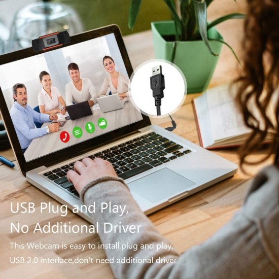 CÁMARA WEB HD 720 USB CON MICRÓFONO INCORPORADO OEM 10956