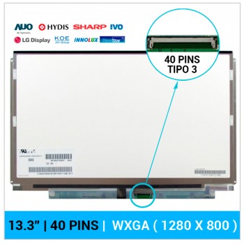 PANTALLA 13.3" | 40 PINS TIPO 3 | BARRAS LATERALES