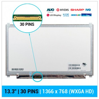 PANTALLA 13.3" | HD LED | 30 PINS EDP | PESTAÑAS ARRIBA Y ABAJO