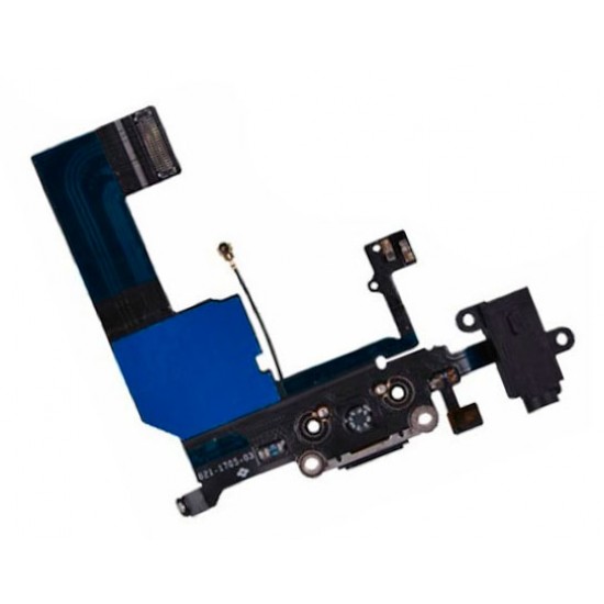 IPHONE 5C | CONECTOR DE CARGA + AUDIO NEGRO APPLE 05539