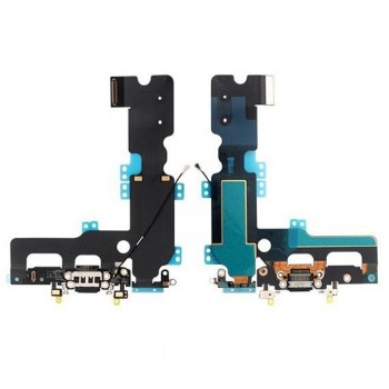 IPHONE 7 PLUS FLEX CARGA Y DATOS MICRÓFONO ANTENA | NEGRO