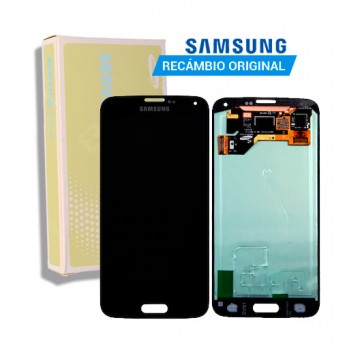 SAMSUNG GALAXY S5 I9600 SM-G900F PANTALLA LCD DISPLAY + TACTIL ORIGINAL | NEGRA | GH97-15959B