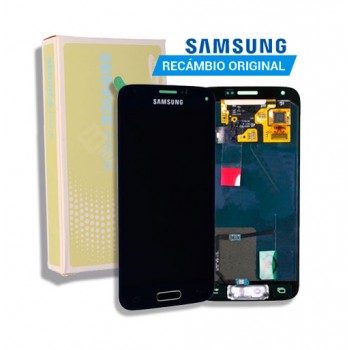 SAMSUNG GALAXY S5 MINI SM-G800F SM-G800H SM-G800H/DS PANTALLA LCD DISPLAY + TACTIL ORIGINAL | NEGRA | GH97-16147A