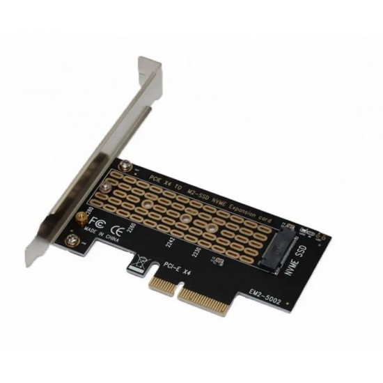 ADAPTADOR EM2-5002 PCI-EXPRESS A SSD M.2 NVME | SOPORTA M.2 2230 / 2242 / 2260 / 2280 SSU 12152
