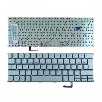 Teclado Alemán ACER | ASPIRE S7-391 | RETROILUMINADO  | SIN MARCO | PLATEADO