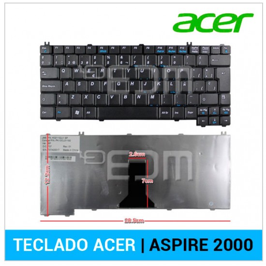 TECLADO ESPAÑOL ACER | ASPIRE 2000 SERIES ACER 01692