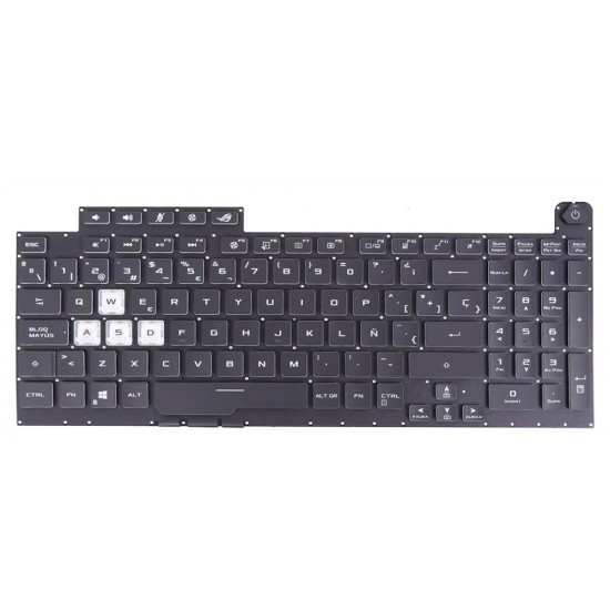 TECLADO ASUS ROG STRIX G531 G531G G531GD G531GT G531GU G531GV G531GW G512L G512LI G512LU G512LV G512LW SERIES RETROILUMINADO