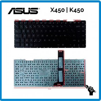 Teclado Español ASUS | X450 | K450 | SIN MARCO | NEGRO