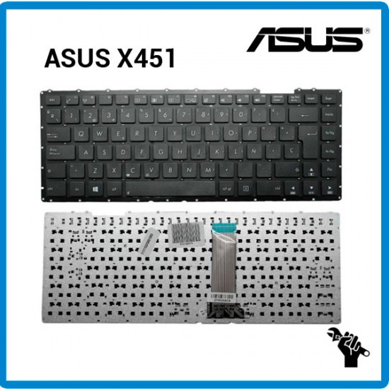 TECLADO ESPAÑOL ASUS | X451 | NEGRO | SIN MARCO | WIN98 ASUS 04130
