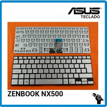 TECLADO ESPAÑOL ASUS | ZENBOOK NX500 | PLATA | SIN MARCO