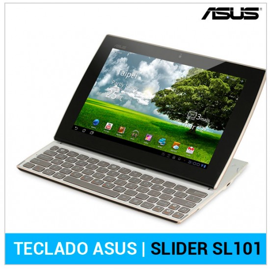 TECLADO ESPAÑOL ASUS | EEE PAD SLIDER SL101 | GRIS | CON CARCASA BLANCA ASUS 04393