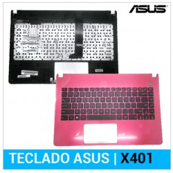 TECLADO LATINO ASUS | X401 | X401A | NEGRO | CON CARCASA ROSA