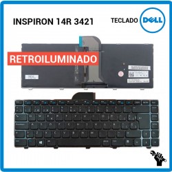 TECLADO ESPAÑOL DELL | INSPIRON 14R 3421 | RETROILUMINADO
