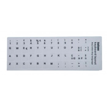 ETIQUETAS ADHESIVAS | TECLADO ITALIANO BLANCO
