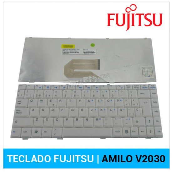 TECLADO ESPAÑOL | FUJITSU AMILO V2030 | BLANCO FUJITSU 04441