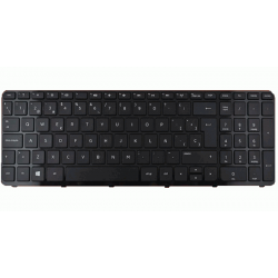 TECLADO ESPAÑOL HP | PAVILION 15-N000 | CON MARCO | NEGRO