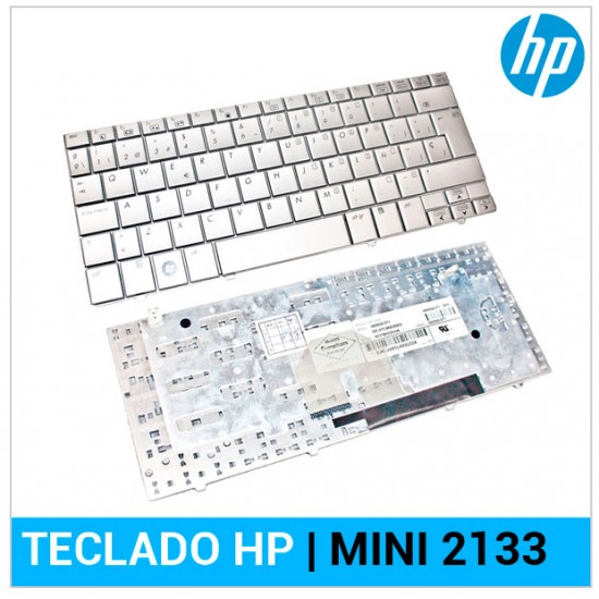 TECLADO ESPAÑOL HP | MINI 2133 | 2140 | PLATA HP 04425