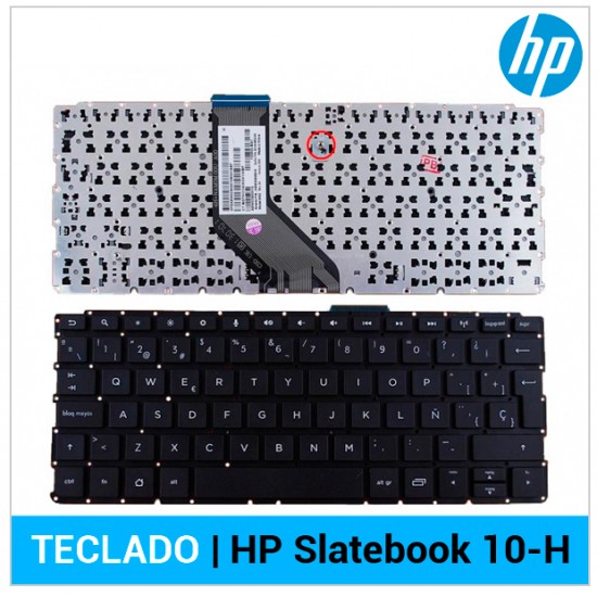 TECLADO ESPAÑOL HP | SLATEBOOK 10-H HP 04596