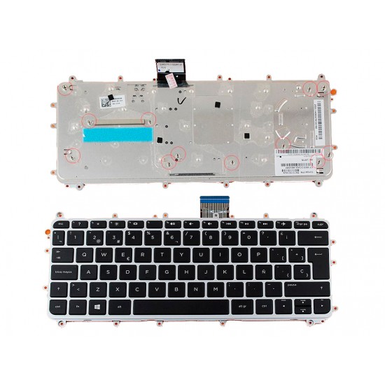 TECLADO ESPAÑOL HP PAVILION 11-N SERIES NEGRO MARCO GRIS