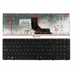 TECLADO ESPAÑOL HP ELITEBOOK 6560P CON MARCO | SIN POINTSTICK