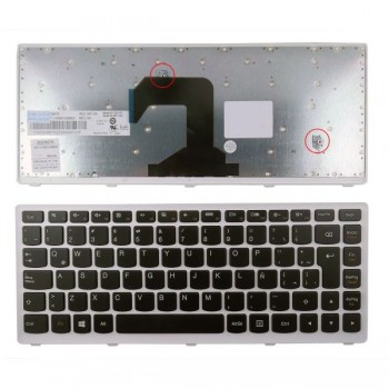 Teclado Latino LENOVO | IDEAPAD | S300 | NEGRO | CON MARCO BLANCO
