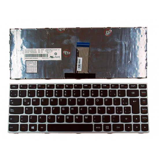 TECLADO LENOVO | IDEAPAD G40 | G40-30 | NEGRO | CON MARCO NEGRO LENOVO 05007