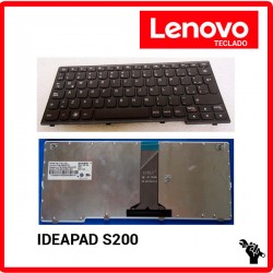 TECLADO ESPAÑOL LENOVO | IDEAPAD S200 | NEGRO | CON MARCO NEGRO