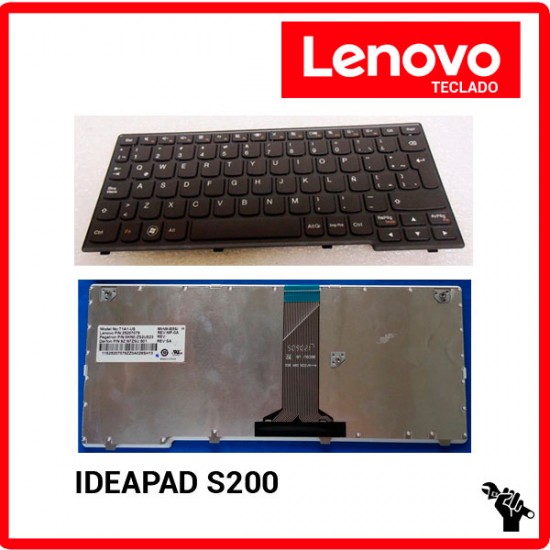 TECLADO ESPAÑOL LENOVO | IDEAPAD S200 | NEGRO | CON MARCO NEGRO LENOVO 04277