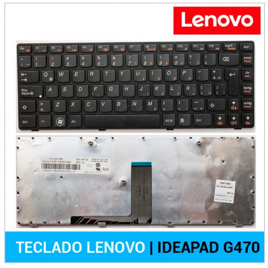 TECLADO ESPAÑOL LENOVO | IDEAPAD G470 LENOVO 02019M
