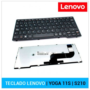 TECLADO ESPAÑOL LENOVO | S210 | NEGRO | CON MARCO NEGRO