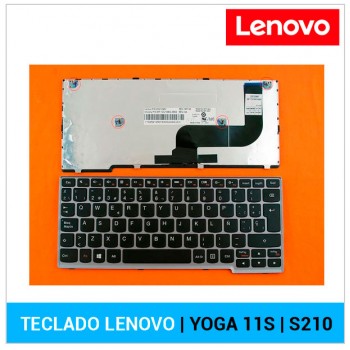 TECLADO ESPAÑOL LENOVO | IDEAPAD YOGA 11S | NEGRO | CON MARCO GRIS