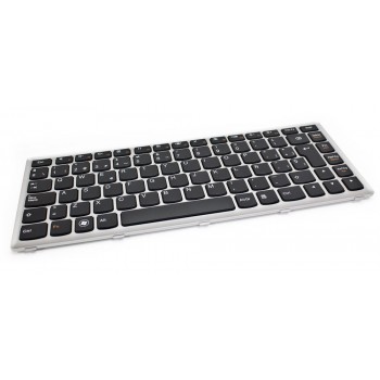 TECLADO ESPAÑOL LENOVO IDEAPAD U410 SERIES | NEGRO CON MARCO PLATA