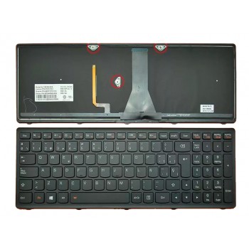 TECLADO ESPAÑOL LENOVO | G500S | NEGRO  | MARCO NEGRO | RETROILUMINADO