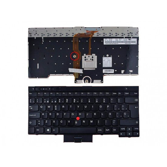 TECLADO ESPAÑOL LENOVO THINKPAD W530 SERIES | CON POINT STICK RETROILUMINADO LENOVO 01936M