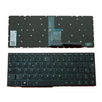 TECLADO ESPAÑOL IDEAPAD 310-14 SERIES | NEGRO SIN MARCO | RETROILUMINADO