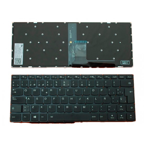 TECLADO ESPAÑOL IDEAPAD 310-14 SERIES | NEGRO SIN MARCO | RETROILUMINADO LENOVO 06661