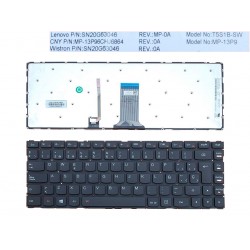 TECLADO ESPAÑOL LENOVO LENOVO S41-35 S41-70 S41-75 U41-70 SERIES | NEGRO SIN MARCO | RETROILUMINADO