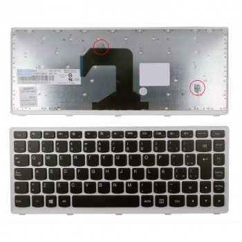 TECLADO LENOVO IDEAPAD S400 SERIES | NEGRO CON MARCO BLANCO