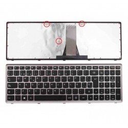 TECLADO ESPAÑOL LENOVO G500S SERIES | NEGRO CON FRAME PLATA