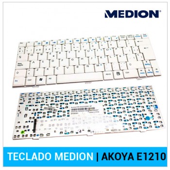TECLADO ESPAÑOL MEDION | AKOYA E1210 | BLANCO