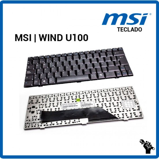 TECLADO ESPAÑOL MSI | WIND U100 | NEGRO MSI 04092